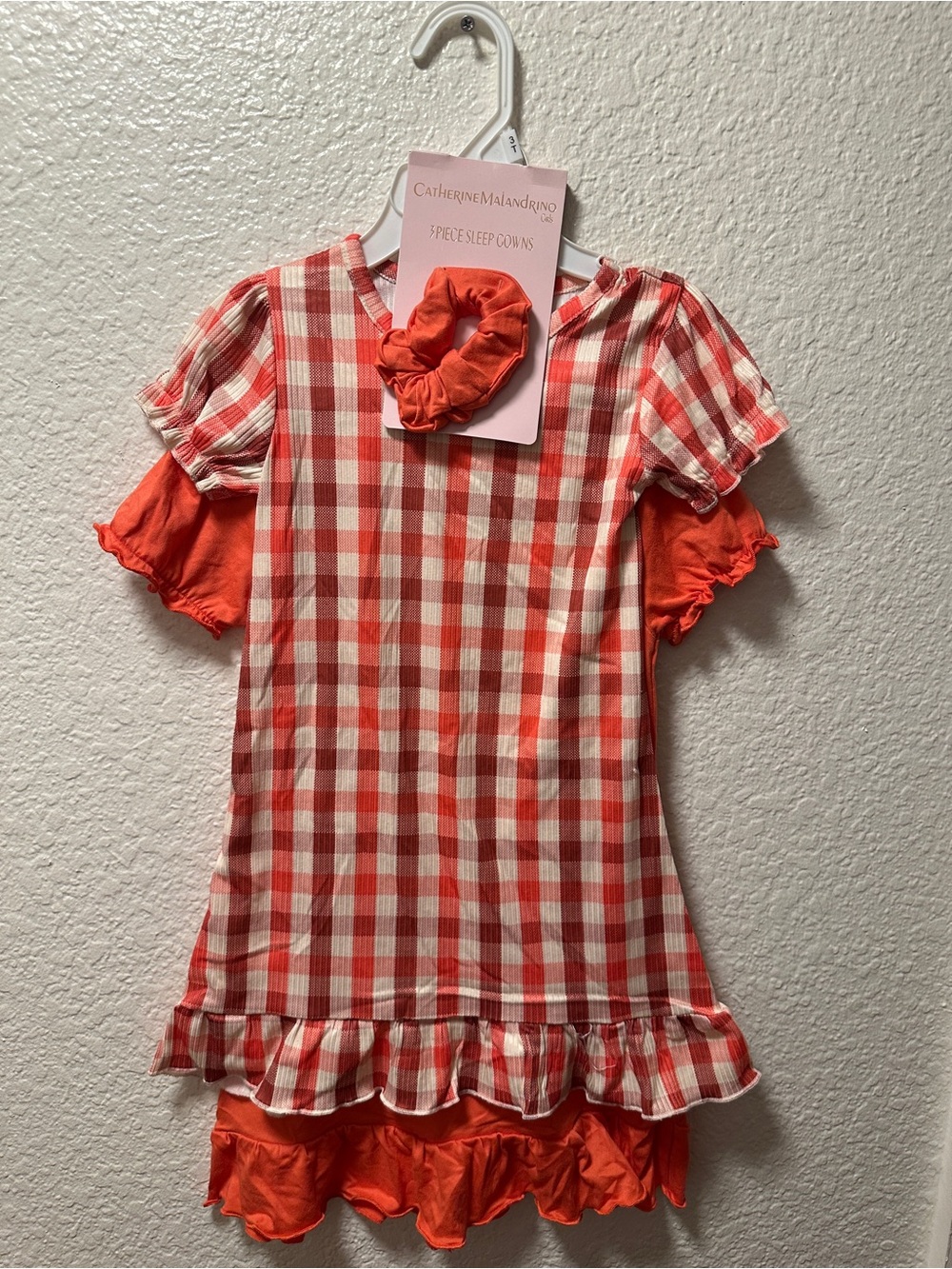 Catherine Malandrino Girls 2-Piece Sleep Gown Set